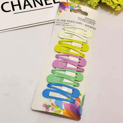 China JOJO High MOQ Fashion Environmentally Friendly Custom Lady Barrettes Matel Hair Clips Accessories For Women for sale