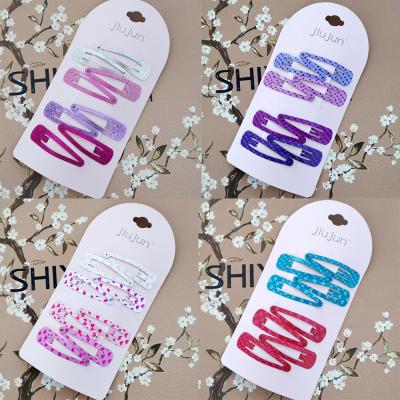 China JOJO Custom Logo Korean Fashion Madame Barrettes Matel Heart Environmental Friendly Hair Clip Accessories For Women for sale