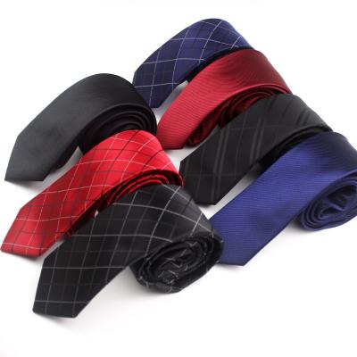 China Custom Made Cufflinks Environmentally Friendly Amazon Link Stripe Business Handkerchief Logo Easy Necktie Polyester Silk For Men for sale