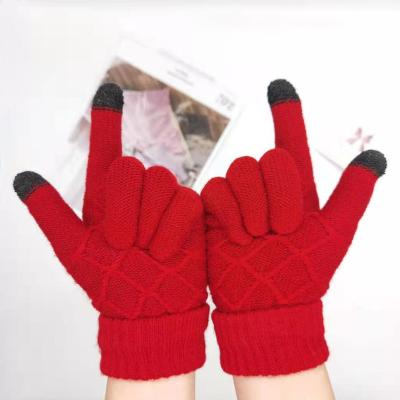 China Touch Screen Environmental Friendly Custom Fleece Lined Mitt Household Ski Sports Fashion Warm Gloves For Women for sale