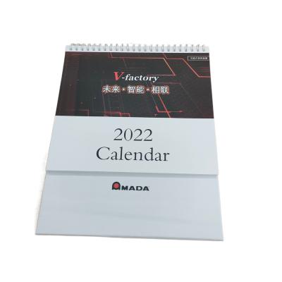 China paper & 2022 Folding Cardboard Custom Notepad Paper Desk Calendar Printing for sale