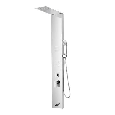 China Thermostatic Faucets Vaguel Steel Stainless Shower Column with Tub Spout for sale