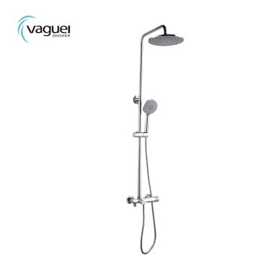 China With Sliding Bar Modern Stainless Steel Shower Column With Thermostatic Shower Knob for sale