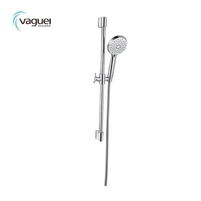 China With Slide Bar Stainless Steel Rain Shower Faucet Shower Set Bathroom for sale