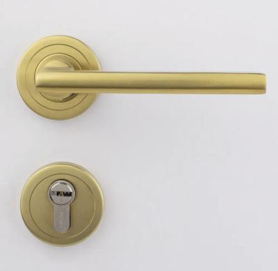 China Z72-03 modern modern gold color magnetic lock and wooden door handle for home for sale