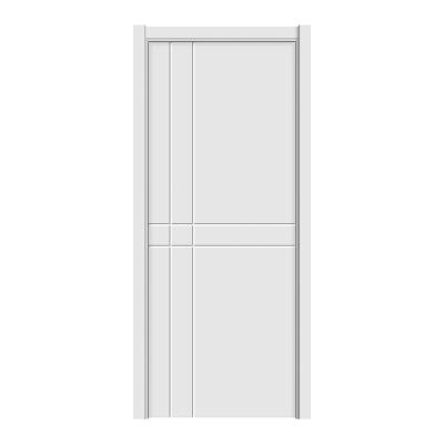 China Decoration China Painting MDF 8mm MDF Interior Door Pure White Flush White Simple Design for sale