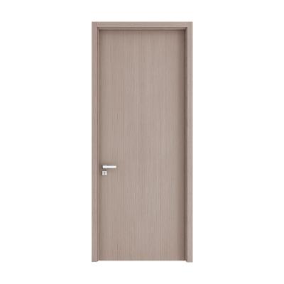 China Interior Flush Wood Technical Swing Interior Silver Paint Veneer Project Decoration Pear Wood Door for sale