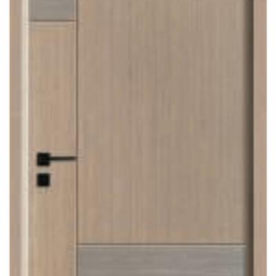 China GA-27 Decoration Two Color Veneer Door MDF /Soild Natural Wood Wood Painting Wooden Door For House for sale