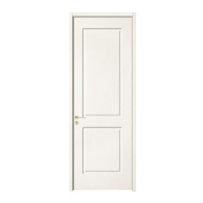 China White Ash Gold Color Interior Decoration Hardware Design Fancy PVC Panel Non-Painted Wood Carving Door for sale