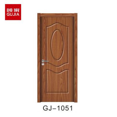 China Decoration Zhejiang Factory Provided Wholesale Cheap MDF Interior Panel PVC Compesite Wooden Door for sale