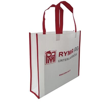 China Custom Colored Nonwoven Bag Handled , Cheap Folding Non Woven Reusable Laminated Shopping Bag Nonwoven Bag for sale