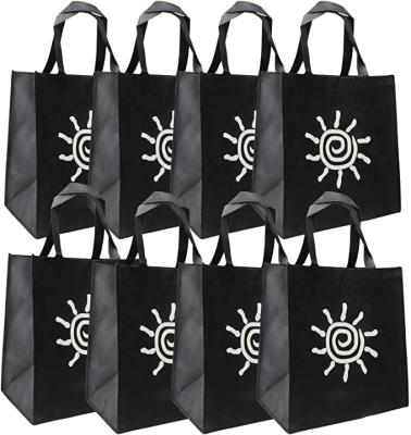 China Handled Non Woven Bag For Shopping Printed Your Own Logo Customized Black Non Woven Fabric Bag for sale