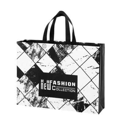 China Fashion Handled High Quality Personalized Custom Printed Large Capacity Non Woven Tote Luxury Shopping Bag for sale