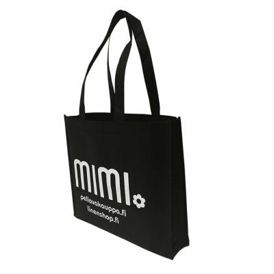 China Promotional Foldable Custom Advertising Eco Reusable Nonwoven Handled Bag With Logo for sale