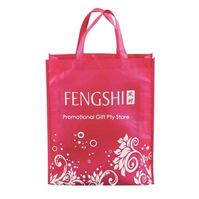 China Eco Friendly Handled Custom Logo Printed Recycle Non Woven Bags Reusable Shopping Carrier Bag for sale