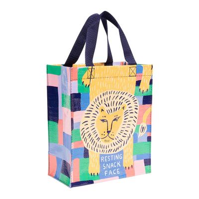 China Promotion Style New Handled High Quality Custom Printed Foldable PP Woven Shopping Bag Cheap Reusable Packaging Ecology Price for sale