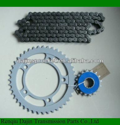 China A3 Steel Standard 45 Steel Chain 1045# Sprocket Hondas High Quality Monkey Steel Set for sale