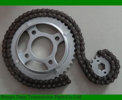 China A3 steel 45 steel 1045 shineray parts/parts Dajin motorcycle sprockets kits for shineray motorcycle for sale