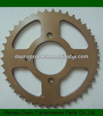 China Dajin A3 Steel 45 1045 steel motorcycle parts go kart 200cc/motorcycle parts chain sprocket/motorcycle spare parts for Honda for sale