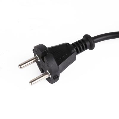 China Industrial Equipment 16A EU Power Cord With 2 Pin Plug , 220v Power Cord Cable for sale