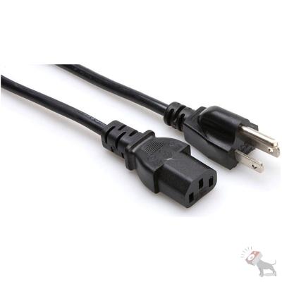 China US certficated standard NEMA COMPUTER manufacture 5-15p to iec320 c13 connector power cord for sale