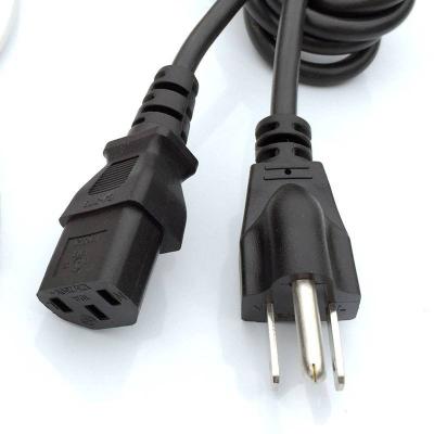 China IEC60320 C13 Computer Legacy Electrical Power Cord With US Plug for sale