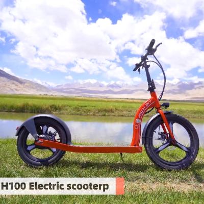 China Bluetooth speaker +led lights EU warehouse 20inch front 16inch tire motor 350w 2 wheel kick folding electric scooter adults Foldable E for sale