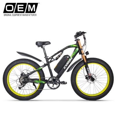 China CYSUM 2021 48v 17AH new model and design aluminum alloy aluminum alloy fat tire 1000w urban electric bicycle for sale