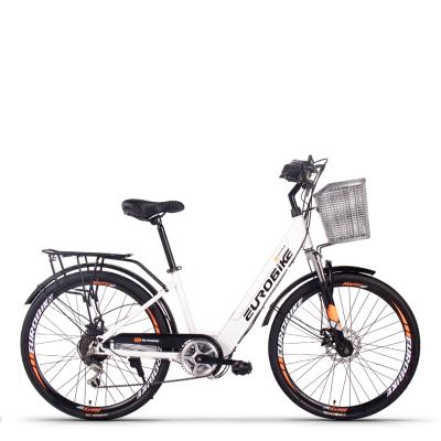 China 2021 new design fashion 48V 9.6Ah high carbon steel electric bike beautiful with high carbon steel from china manufacturer for lady for sale