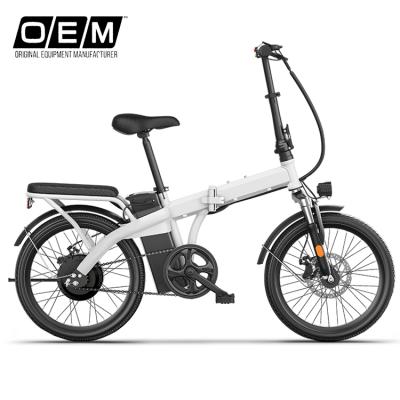 China Mini Folding Electric Bike Lithium Battery E-Bike Hub Small Motor Steel Brushless Wheel Folding Electric Bike for sale