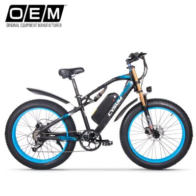 China 1000W Aluminum Alloy Rear Driven Motor Brushless Motor Made Lithium Cell Fat Tire New Fashion Mountain E-Bike Electric Bike For Adults for sale