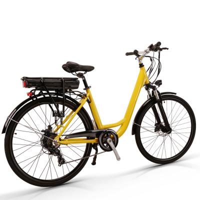 China Hot sale 700C aluminum alloy aluminum alloy frame 36v 250w 13AH ebike Shimano 8 speed city women electric bike with CE certificates road bike for sale