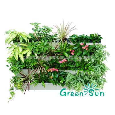 China Wholesale Modern Free Standing Green Vertical Wall Garden Flower Pot Flower Plant Outdoor Garden Decoration zu verkaufen