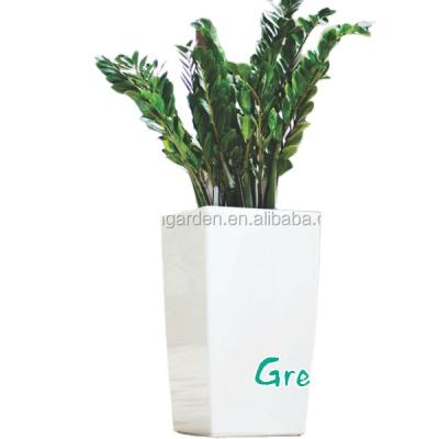 China Wholesale Modern Small Flower Plant Pot Self-Watering Outdoor Flower Pot Indoor Square Plastic Pot Decoration for sale