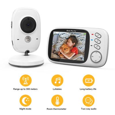 China NIGHT VISION New style 3.2 inch screen Wireless Night Vision Multi-language Video Baby Monitor with Temperature Monitoring for sale