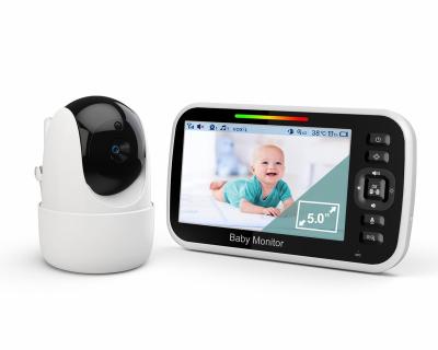 China NIGHT VISION Video Baby Monitor 5 inch 720P Portable Electronic Camera 2 Way Talk Nigh Vision Temperature Monitor for sale