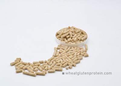 China Vital Wheat Gluten Pellets in 4mm Cylindrical Pellet 24 Months Shelf Life for sale