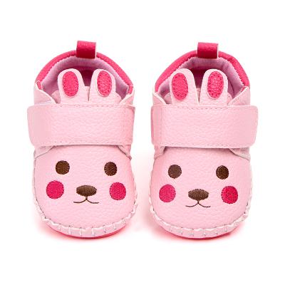 China Hook& Soft Unique Buckle Cute Animal Design TPR Leather Baby Shoes Walking First Baby Shoes for sale