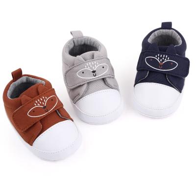 China Anti-odor Spring&Autumn casual style baby canvas shoes soft unique walking baby shoes for boys for sale