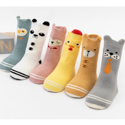 China Cute Animal Winter Baby Socks Medium Tube Thickening Child's Breathable Socks for sale