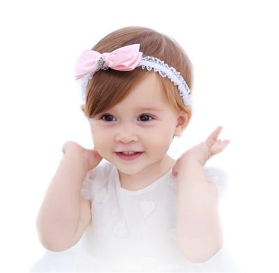 China Lovely Princess Belle Children Bowknot Hair Band Popular Baby Headdress for sale