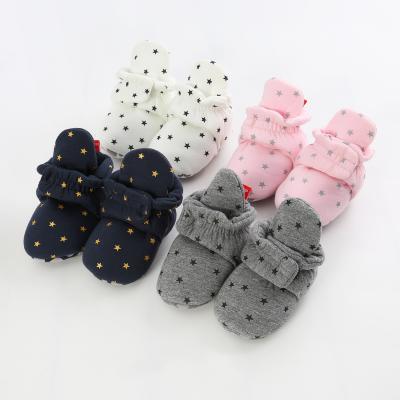 China Anti-Smell Winter Warm Newborn Baby Booties Shoes Boy Girl Toddler First Walkers Booties Cotton Soft Relieve Anti-Slip for sale