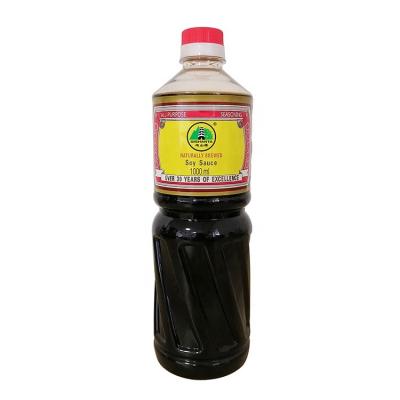 China Liquid Food Seasoning Bulk Seasoning Vegetarian No GMO Plastic Bottle Soy Sauce 1 Liter for sale