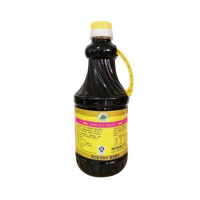 China Liquid Food Fermentation Food Seasoning Condiment 800ml Dark Soy Sauce For Dispensers for sale