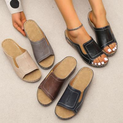 China Custom 2022 Unique Cork Sandals Men's New Arrival Style Shoes Women Summer Unisex Slippers Cushioning for sale