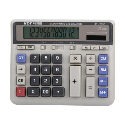 China Large Power 12 Digit Double Keyborad Size Desktop 12 Digit Calculator Calculadora Computer Solar Solar Calculator With It Keypad for sale