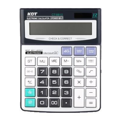 China Hot Sale LCD Display Large Power 12 Digits Desktop Calculator Double Calculator Ct-8812 for sale