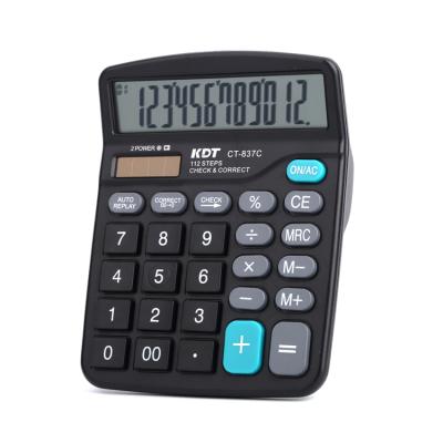 China Hot Selling Big Power 12 Dual Digit Dual Digit Calculator Ct-837C Purple Calculator New for sale