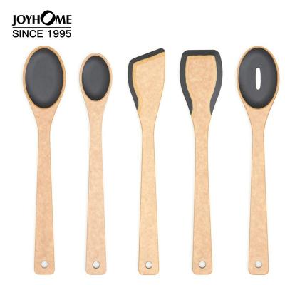 China New Durable Rust Proof Dishwasher Safe Home Kitchen Food Scoop Wood Fiber Food Scoop Dining Cookware Tools for sale