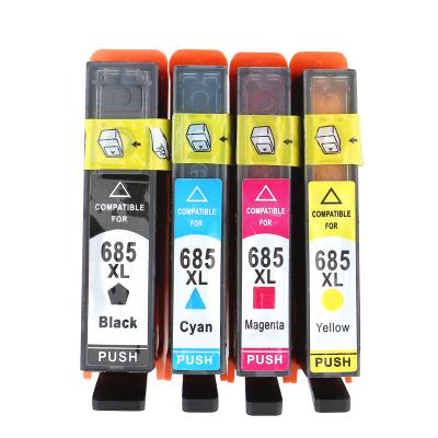 China High quality COMPATIBLE ink cartridge 685xl 685 compatible fast dry for Deskjet 4615 5525 3525 6525 Advantage 4625 printer premium color for sale